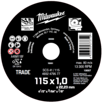 Milwaukee vágókorong fémhez ECO SCS41 115x1.0mm | 4932479577
