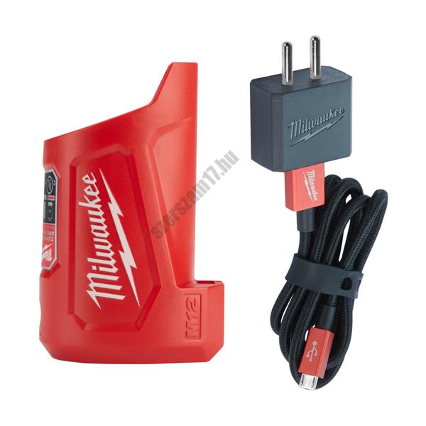 Milwaukee M12 kompakt töltő és áramforrás | M12 TC (4932459450) Milwaukee M12 kompakt töltő és áramforrás | M12 TC (4932459450)
