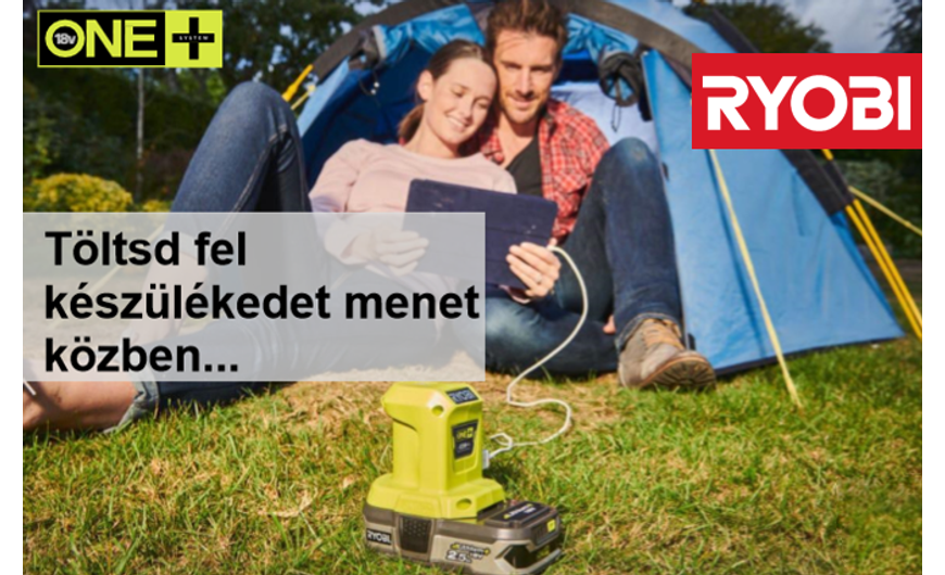 Új Ryobi USB töltő