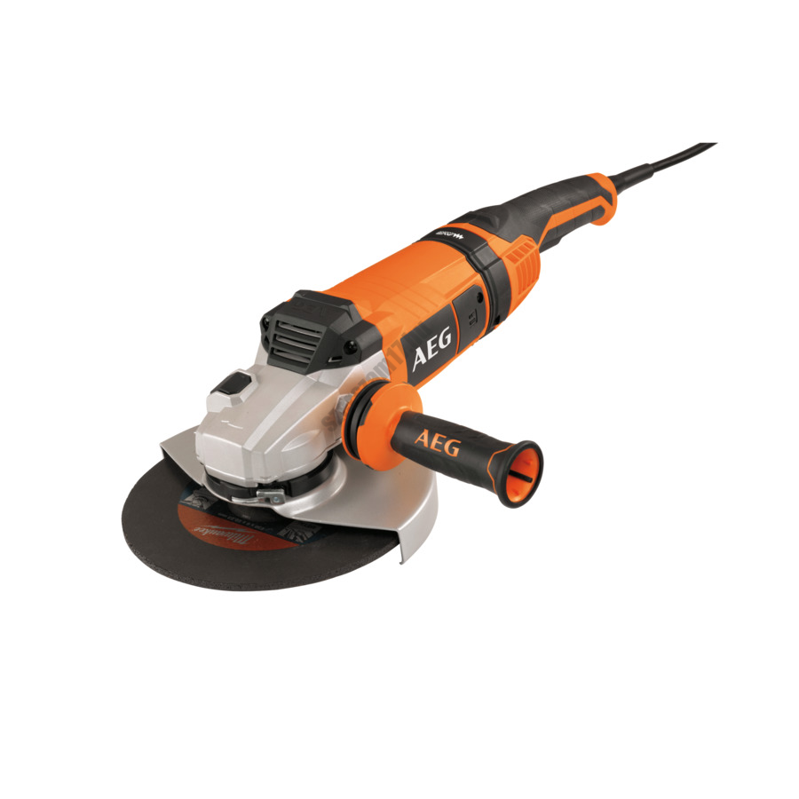 AEG 2400 W sarokcsiszoló, 230 mm, feszültség alatti biztonsági relé, 4 m kábel, kulcs, alátét, szorító anya, pótfogantyú , védőburkolat, koffer | WS 24-230 GEV (4935431765) AEG 2400 W sarokcsiszoló, 230 mm, feszültség alatti biztonsági relé, 4 m kábel, kulcs, alátét, szorító anya, pótfogantyú , védőburkolat, koffer | WS 24-230 GEV (4935431765)