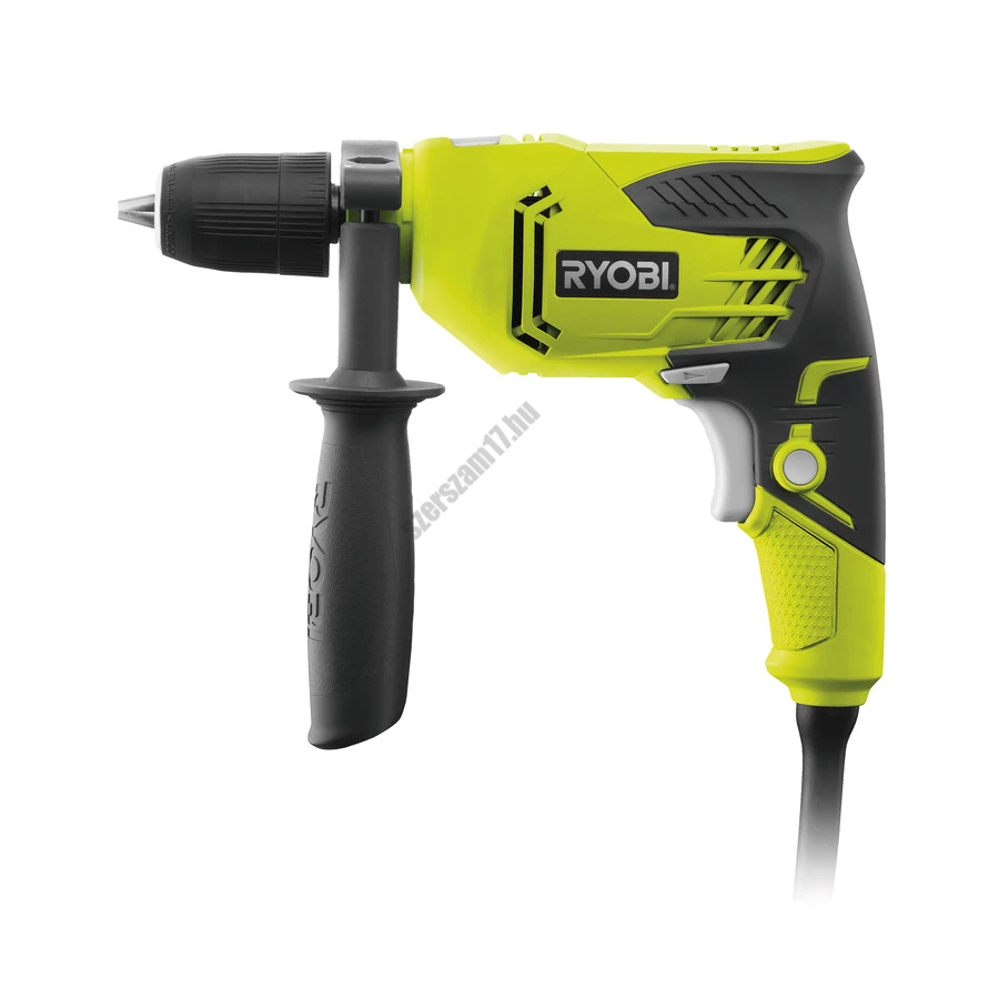 Ryobi 500 W ütvefúró, 360° fokban elfordítható fogantyú, mélységmérő | RPD500-G (5133001832) Ryobi 500 W ütvefúró, 360° fokban elfordítható fogantyú, mélységmérő | RPD500-G (5133001832)