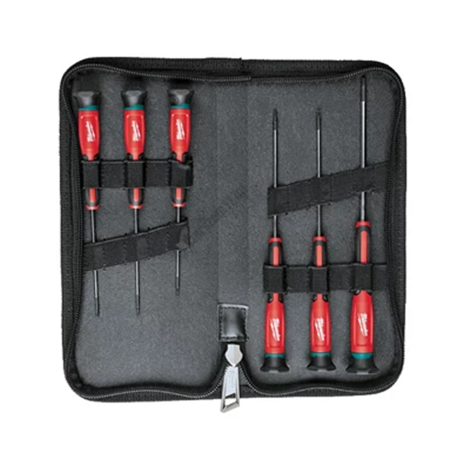 Milwaukee 6 darabos precíziós csavarhúzó készlet Torx | 4932471870 Milwaukee 6 darabos precíziós csavarhúzó készlet Torx | 4932471870