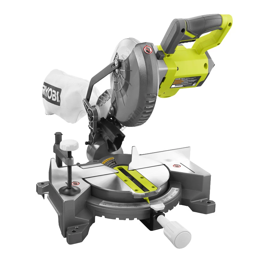 Ryobi 18 V gérvágó, 190 mm, 1 x 24 fogas TCT fűrészlap, 1 x leszorító, porgyűjtő zsák, kulcs, akkumulátor és töltő nélkül | EMS190DCL (5133000932) Ryobi 18 V gérvágó, 190 mm, 1 x 24 fogas TCT fűrészlap, 1 x leszorító, porgyűjtő zsák, kulcs, akkumulátor és töltő nélkül | EMS190DCL (5133000932)